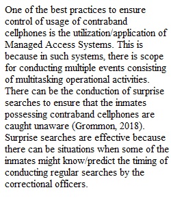 Project 2 Case Study on Promising Practices in Corrections